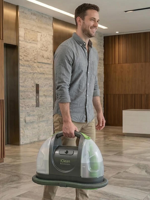iClean Compact - Portable Carpet & Upholstery Cleaner Portable carpet cleaner rental Vancouver Richmond Burnaby - Newclean iClean Compact