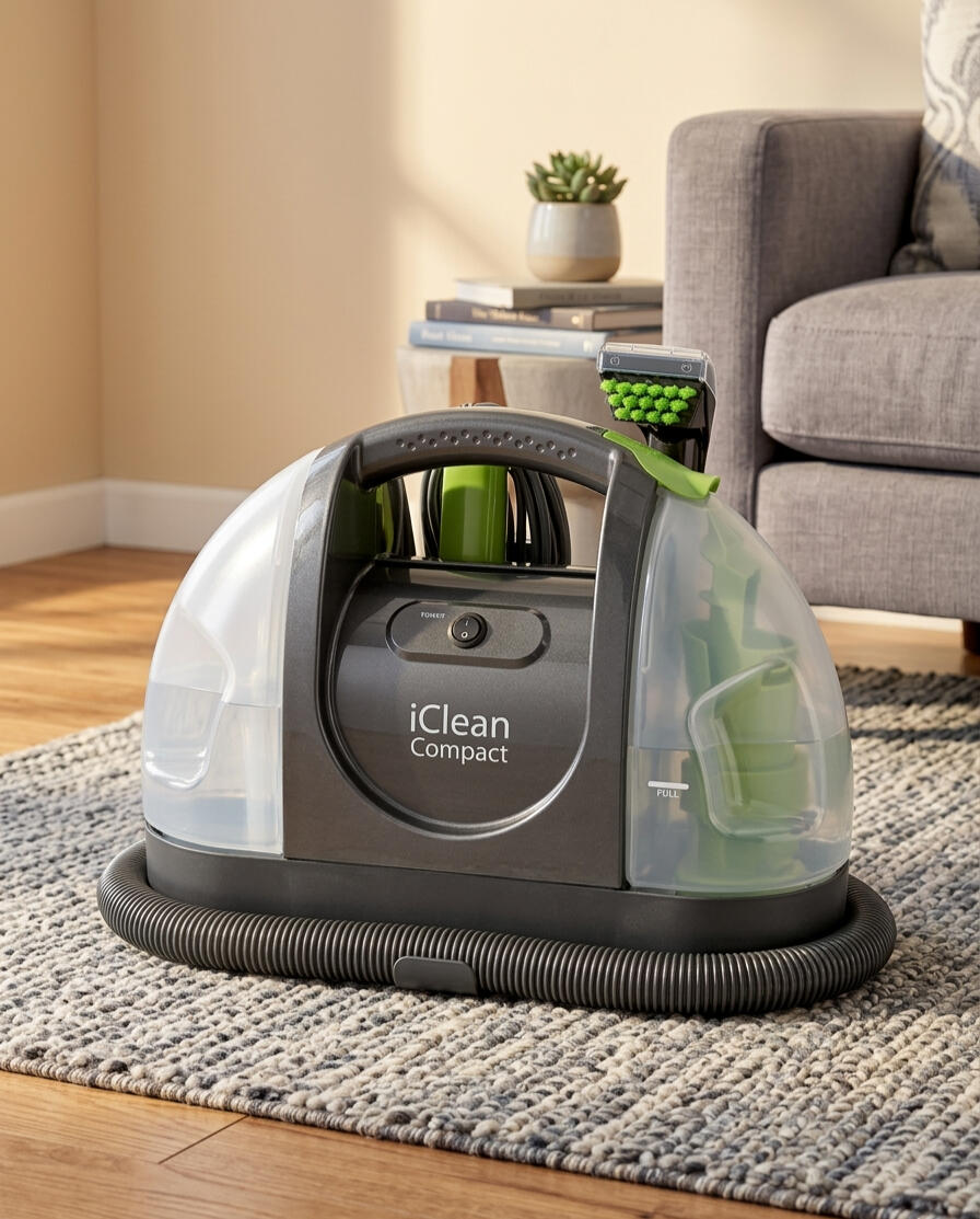 Portable carpet cleaner rental Vancouver Richmond Burnaby - Newclean iClean Compact