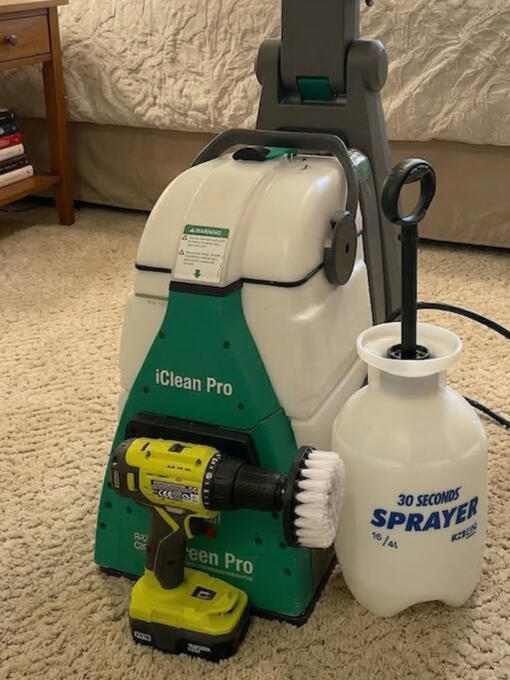 Portable carpet cleaner rental Vancouver Richmond Burnaby - Newclean iClean Compact