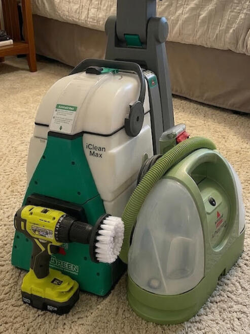 Portable carpet cleaner rental Vancouver Richmond Burnaby - Newclean iClean Compact