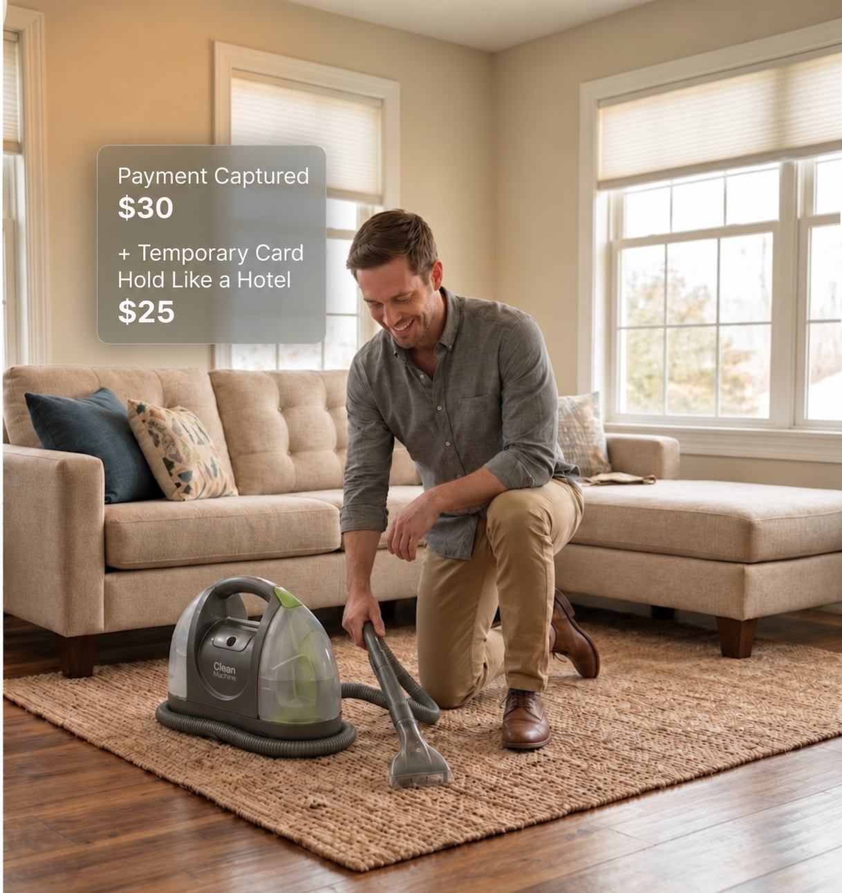 Clean with iClean Compact and return it