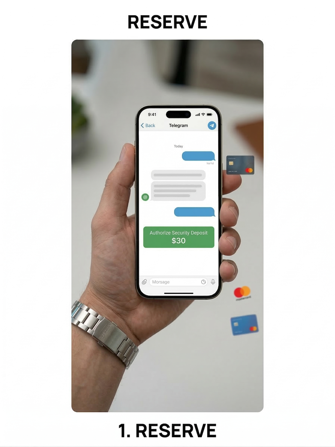 Reserve iClean Compact from your phone